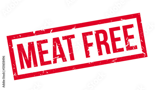 Meat Free rubber stamp