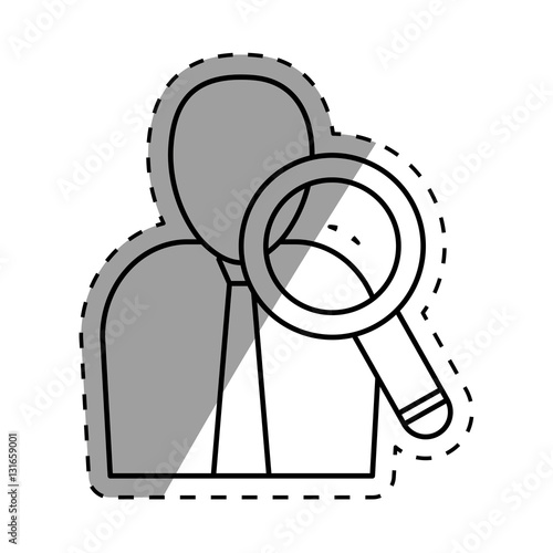 Businessman executive pictogram icon vector illustration graphic design