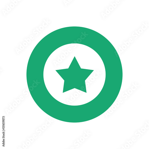 Star in round symbol icon vector illustration graphic design