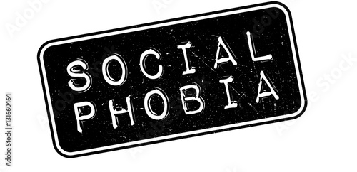 Social Phobia rubber stamp