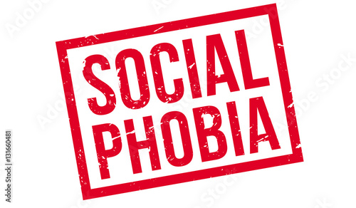 Social Phobia rubber stamp