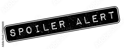 Spoiler Alert rubber stamp