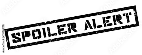 Spoiler Alert rubber stamp