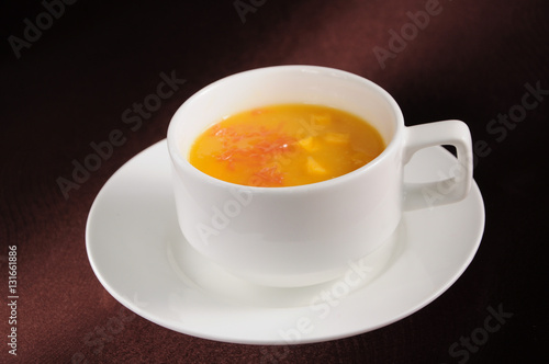 Photography Chilled Mango Sago Cream with Pomelo