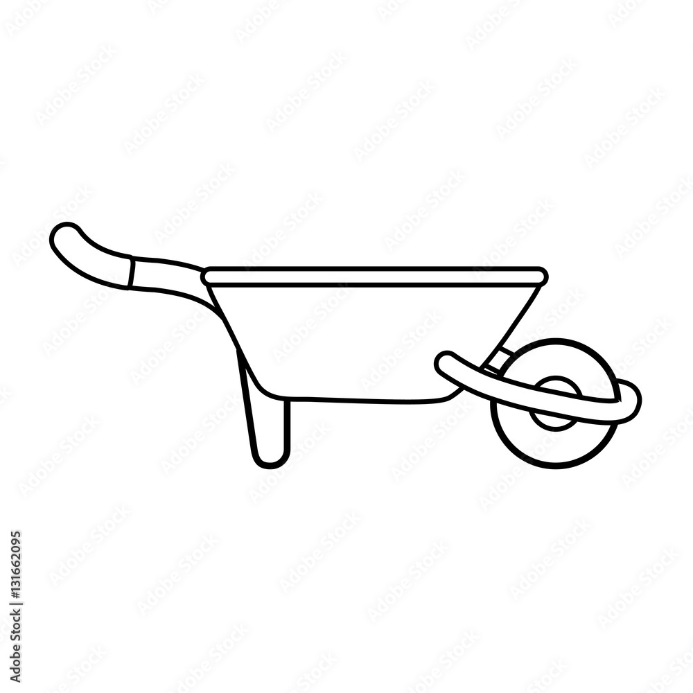 wheelbarrow gardening tool icon vector illustration graphic design wheelbarrow gardening tool icon vector illustration graphic design