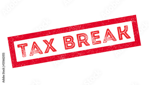 Tax Break rubber stamp