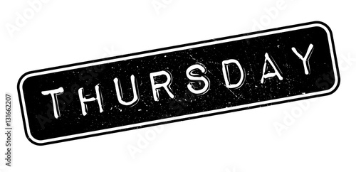 Thursday rubber stamp
