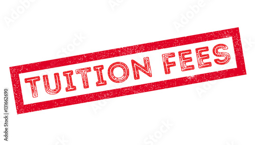 Tuition Fees rubber stamp