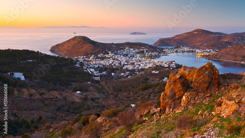Patmos island in Dodecanse archipelago in eastern Aegean.