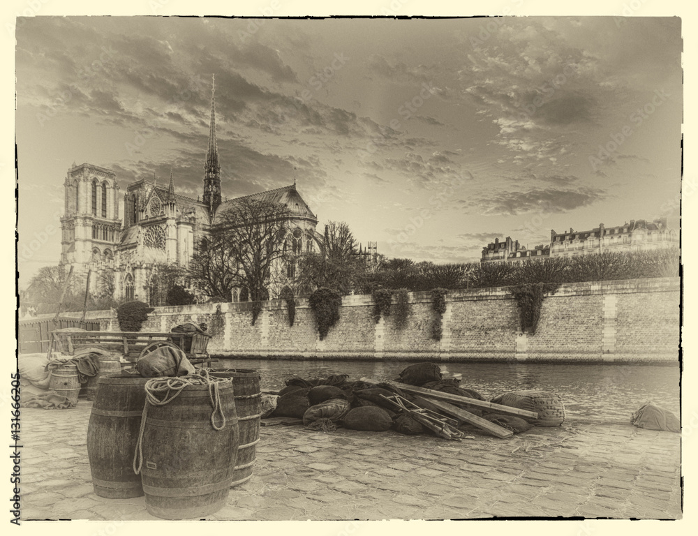 The city of Paris france - obrazy, fototapety, plakaty 