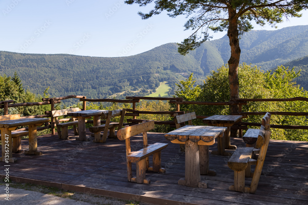 Resting place with viewing platform , Slovakia Resting place with viewing platform , Slovakia
