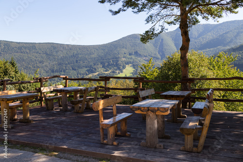 Resting place with viewing platform , Slovakia