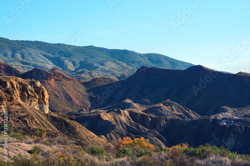 Tabernas Desert in Spain. Andalusia, Province of Almeria