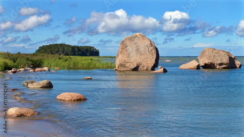 Giant rocks in the Baltic sea, Kasmu, Estonia