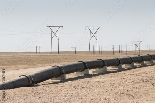 pipeline in the desert