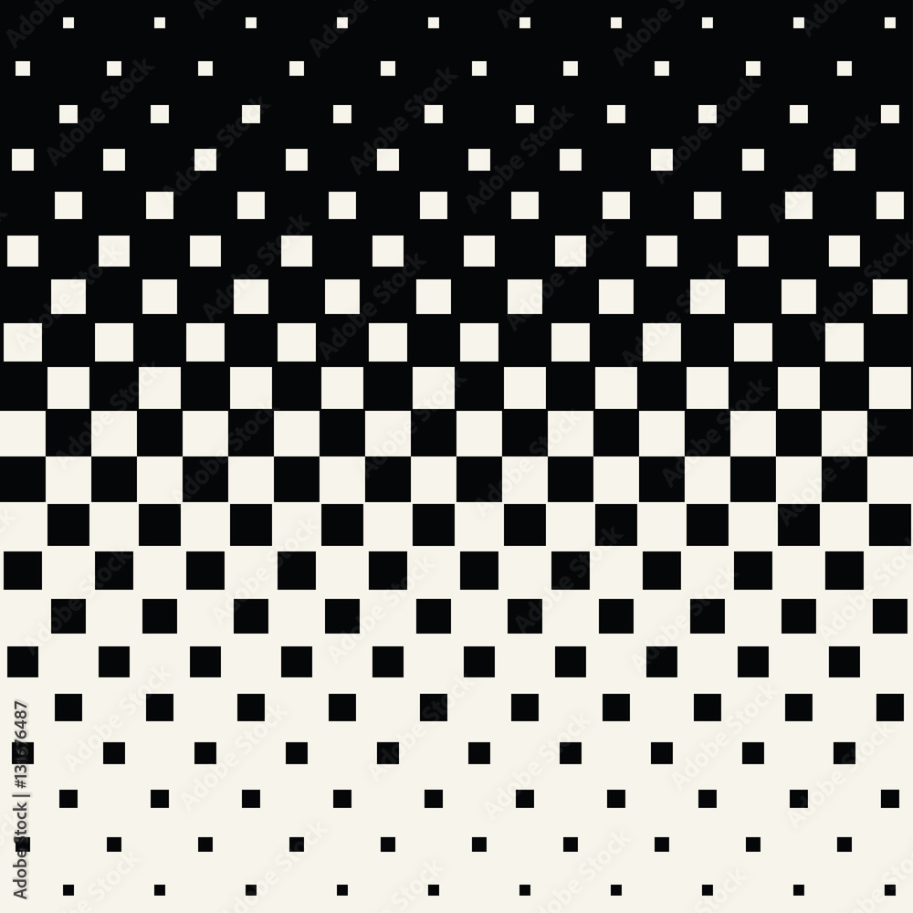 Fototapeta premium Abstract geometric hipster fashion halftone square pattern