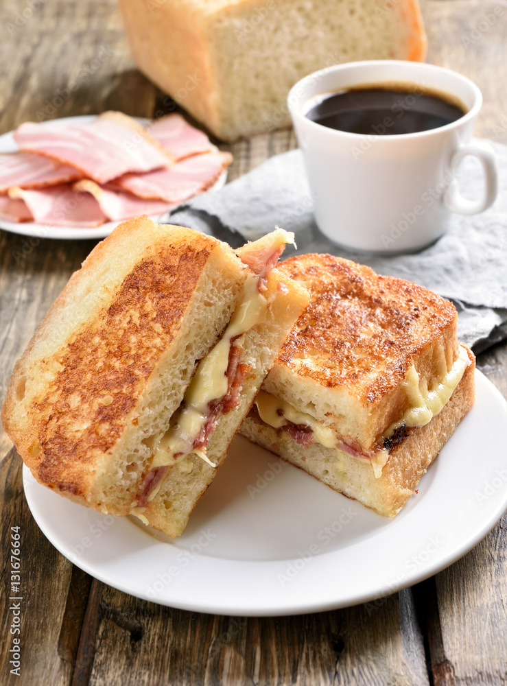 Grilled cheese sandwich for breakfast Grilled cheese sandwich for breakfast