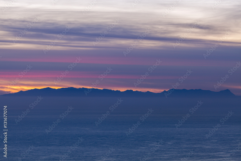 Gran Canaria seen from Santa Cruz de Tenerife