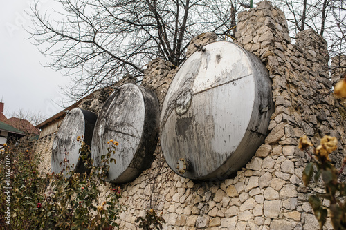 wine metal barrel