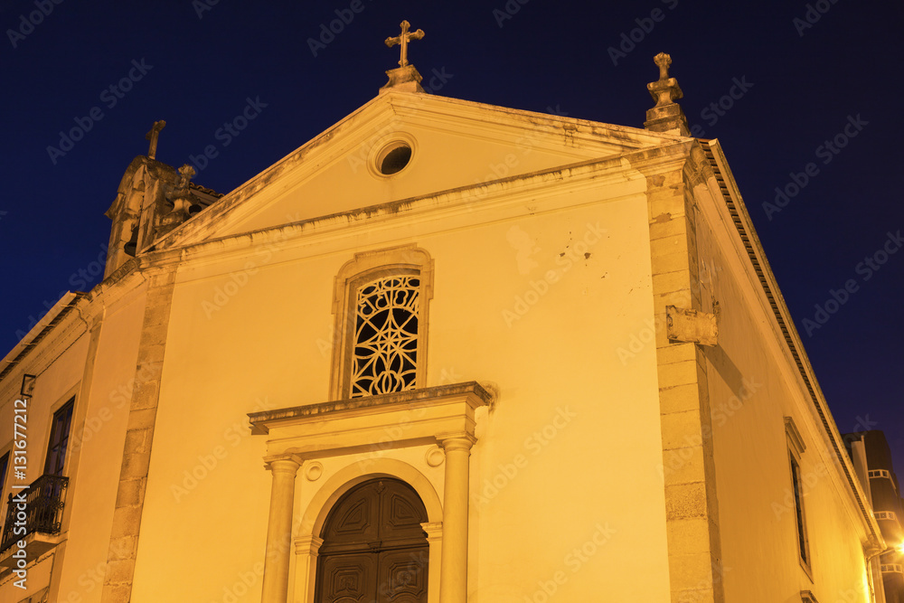 Church in Alcobaca at night