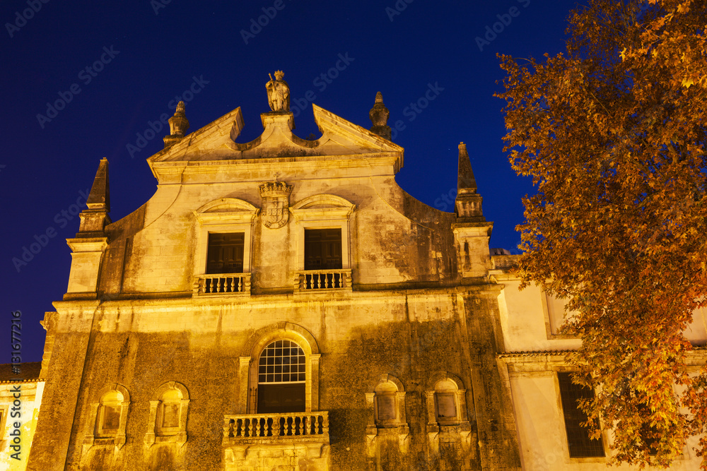 Alcobaca Monastery at night