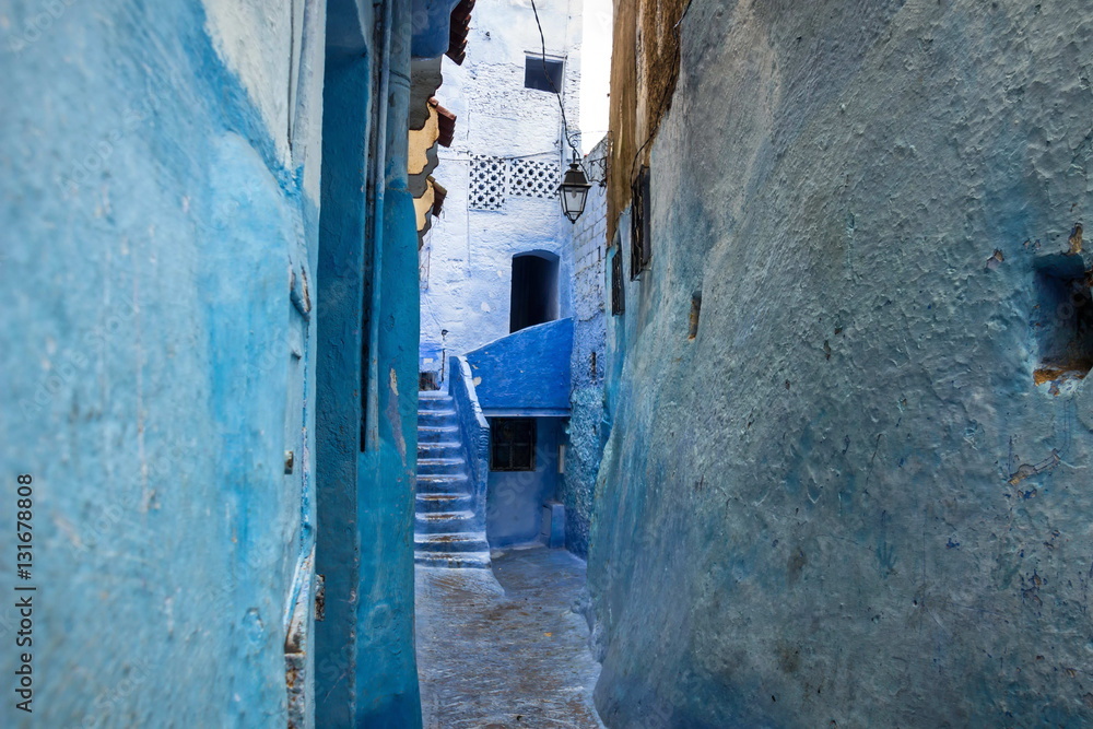 Blue medina of Chefchaouen city in Morocco, Africa