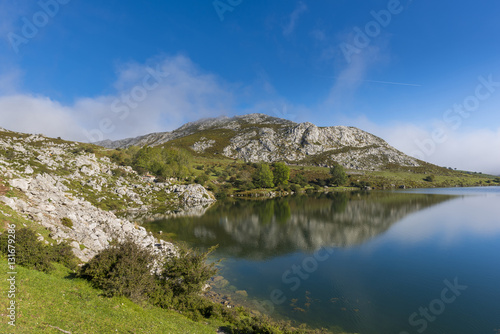 Enol lake (Lakes of Covadonga, Asturias - Spain). © josfor