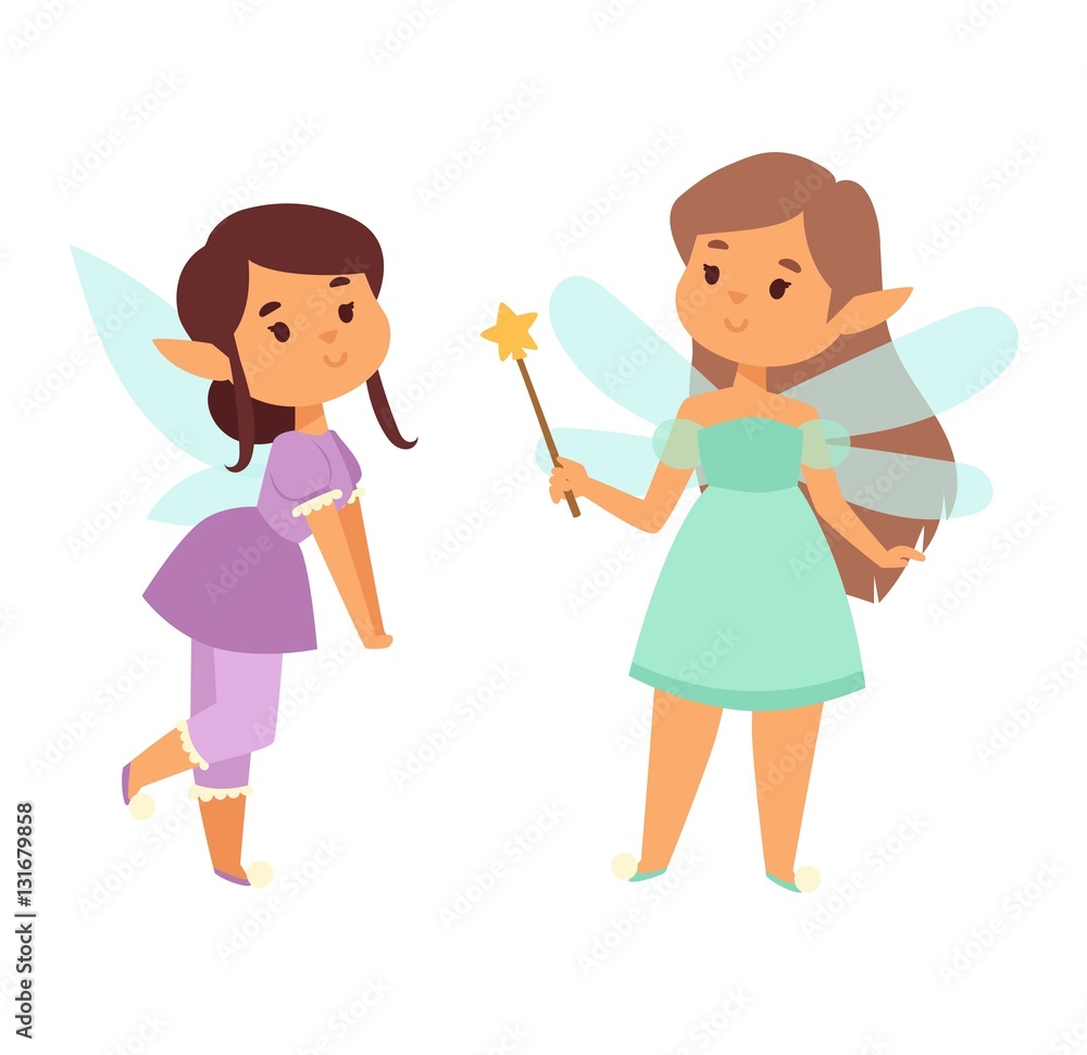 Fairies cartoon character vector. Fairies cartoon character vector.