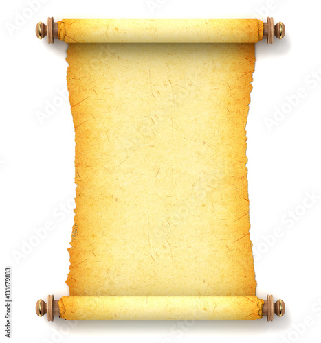 Ancient empty scroll