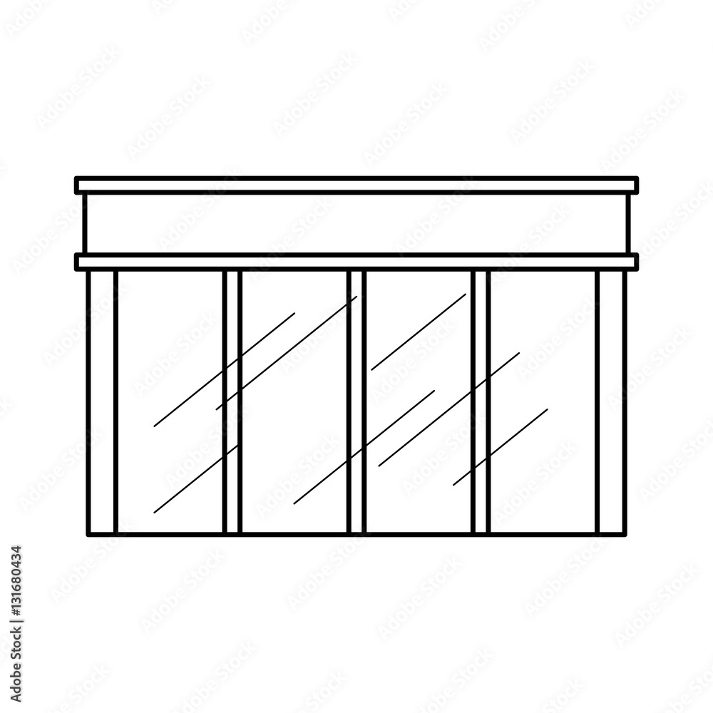 store building glass icon vector illustration design store building glass icon vector illustration design