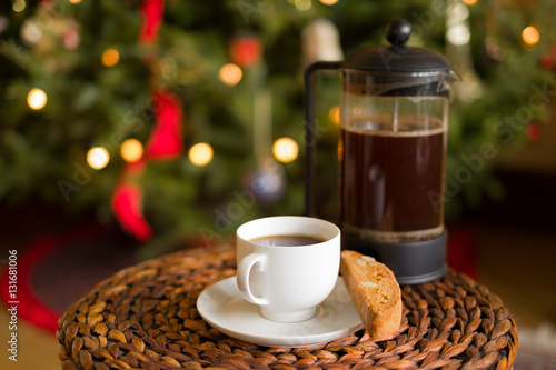 Christmas coffee and Biscotti