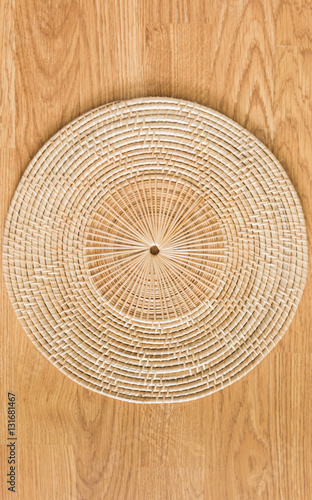 bamboo placemat straw wood