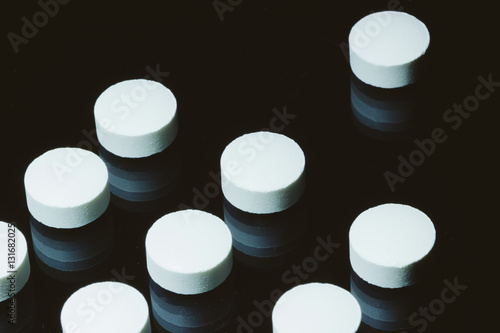 Pills organized and arranged 