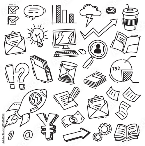 Business themed doodle