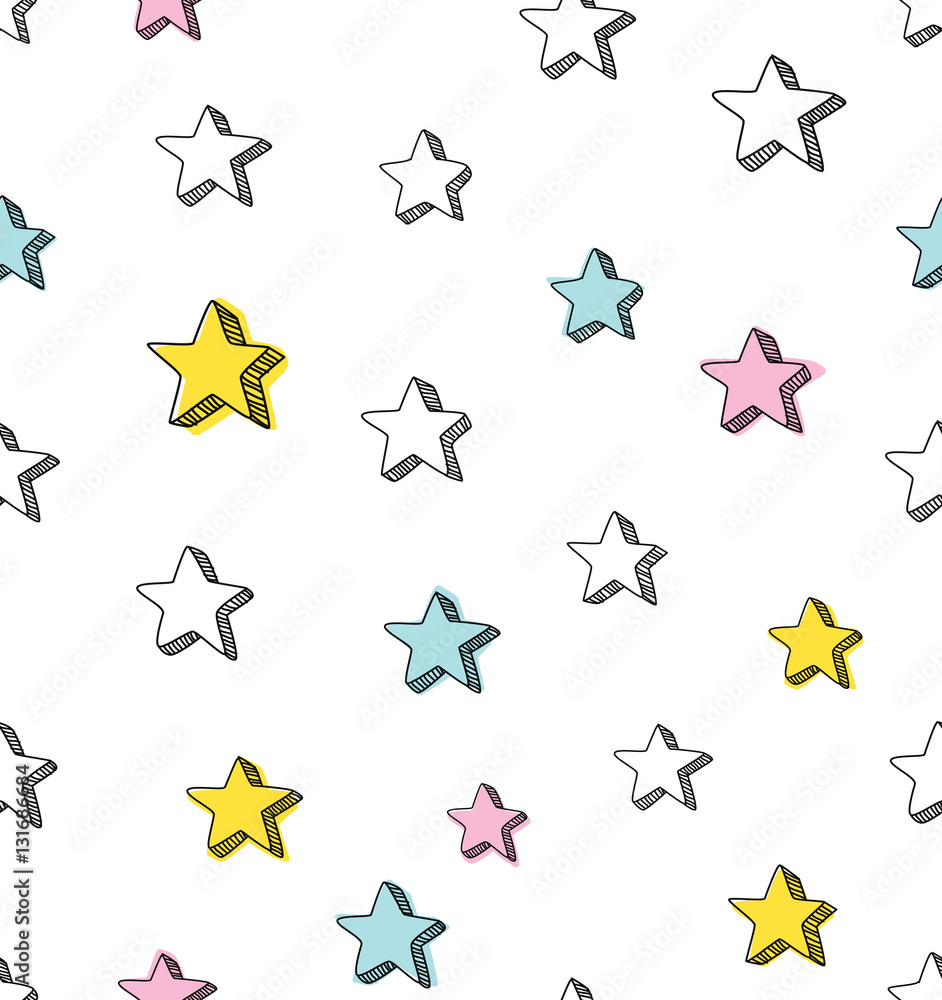 Sketchy star background Sketchy star background