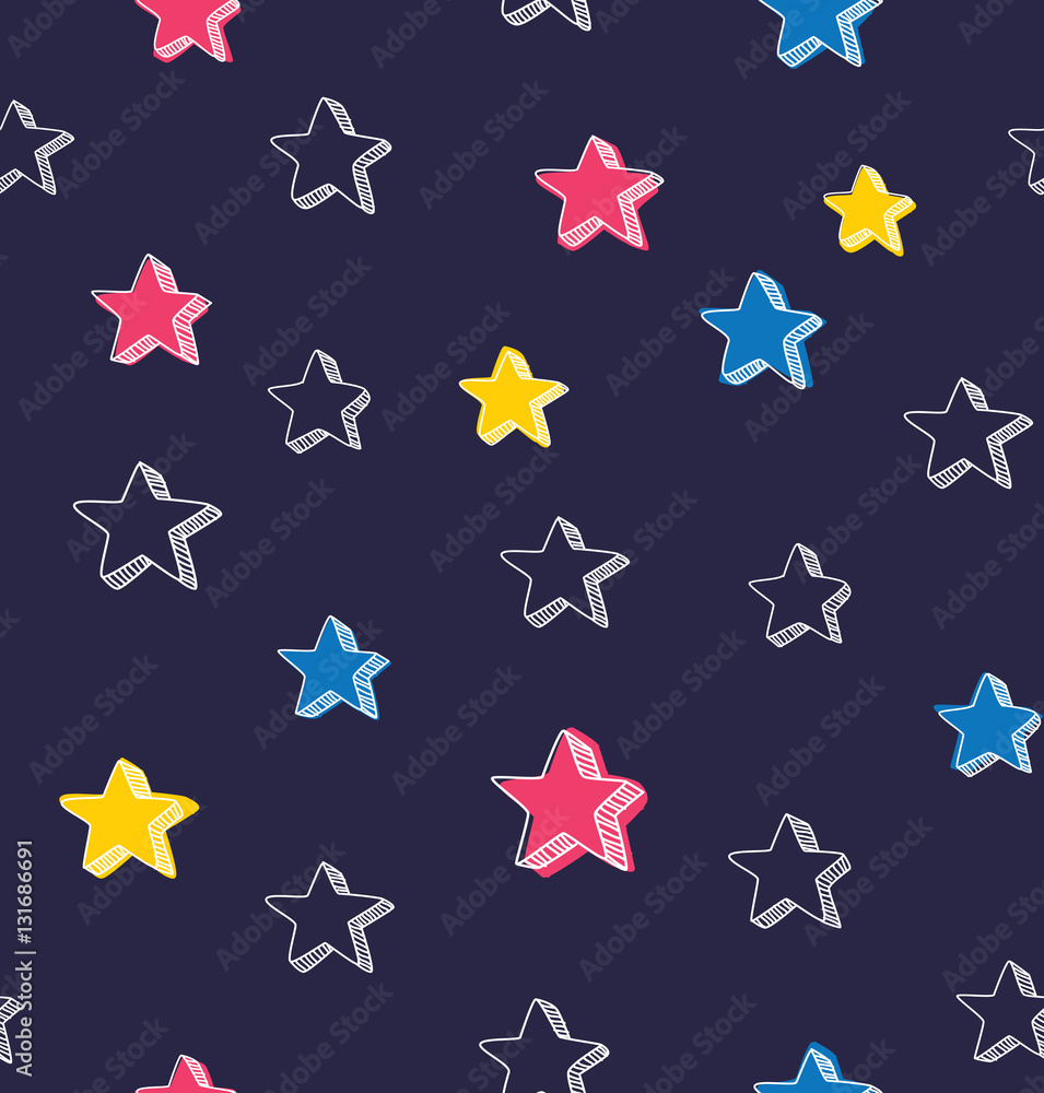 Sketchy star background Sketchy star background