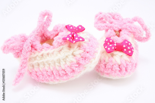 knitted shoes for young children © Miroslav Zivkovic