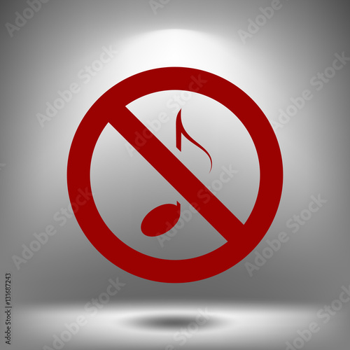 No music sign