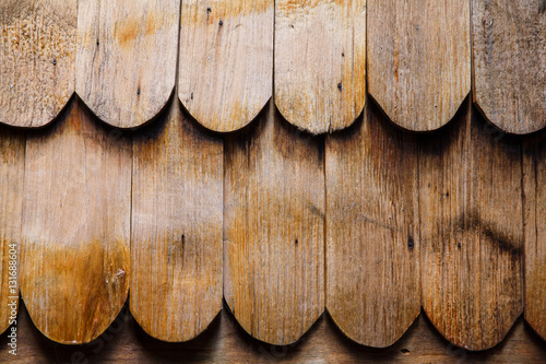 Old wooden roof tiles