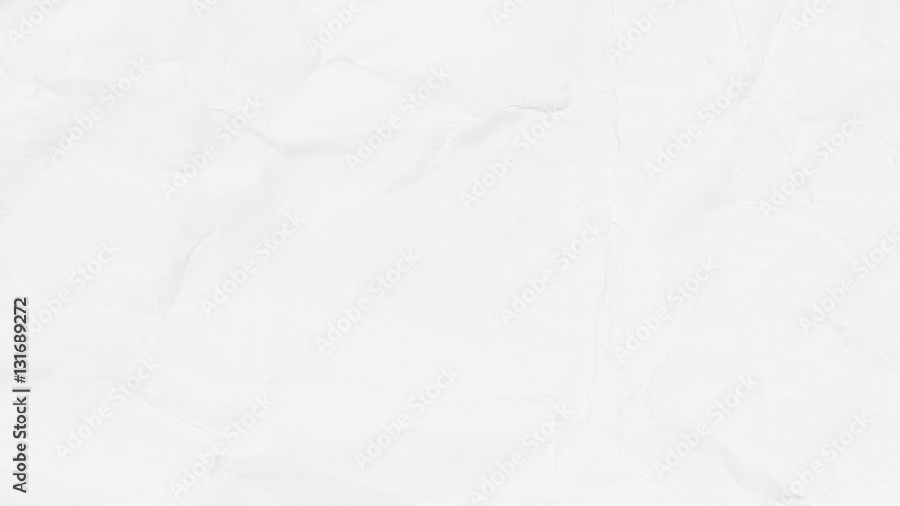 Obraz premium Crumpled white paper texture or paper background for design with copy space for text or image.