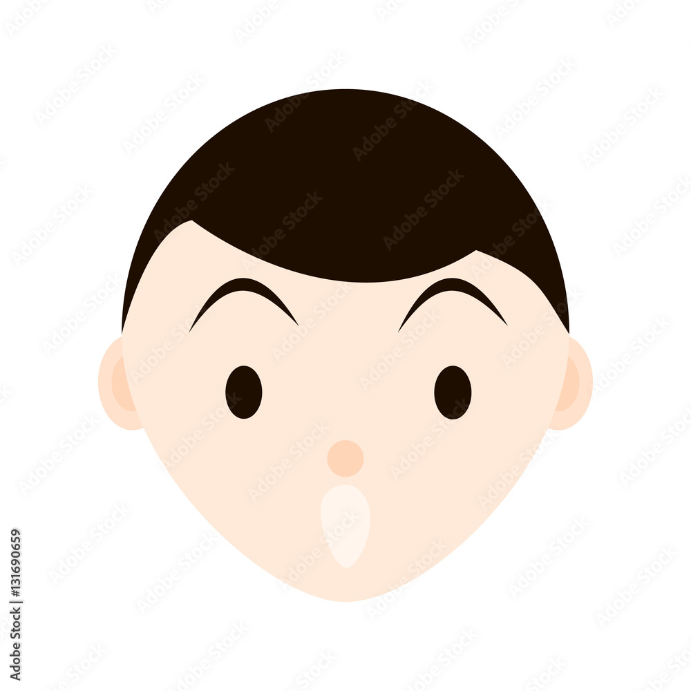 Cute child emotion, faces, kid icon avatar Cute child emotion, faces, kid icon avatar