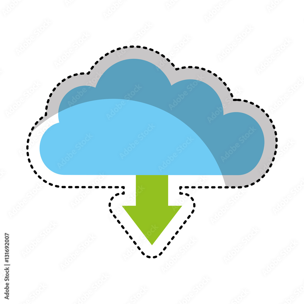 cloud computing isolated icon vector illustration design cloud computing isolated icon vector illustration design