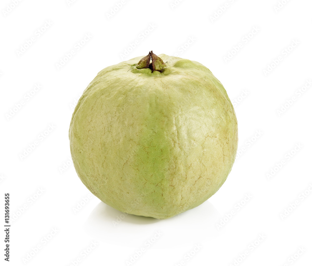 guava fruit isolated on white background guava fruit isolated on white background