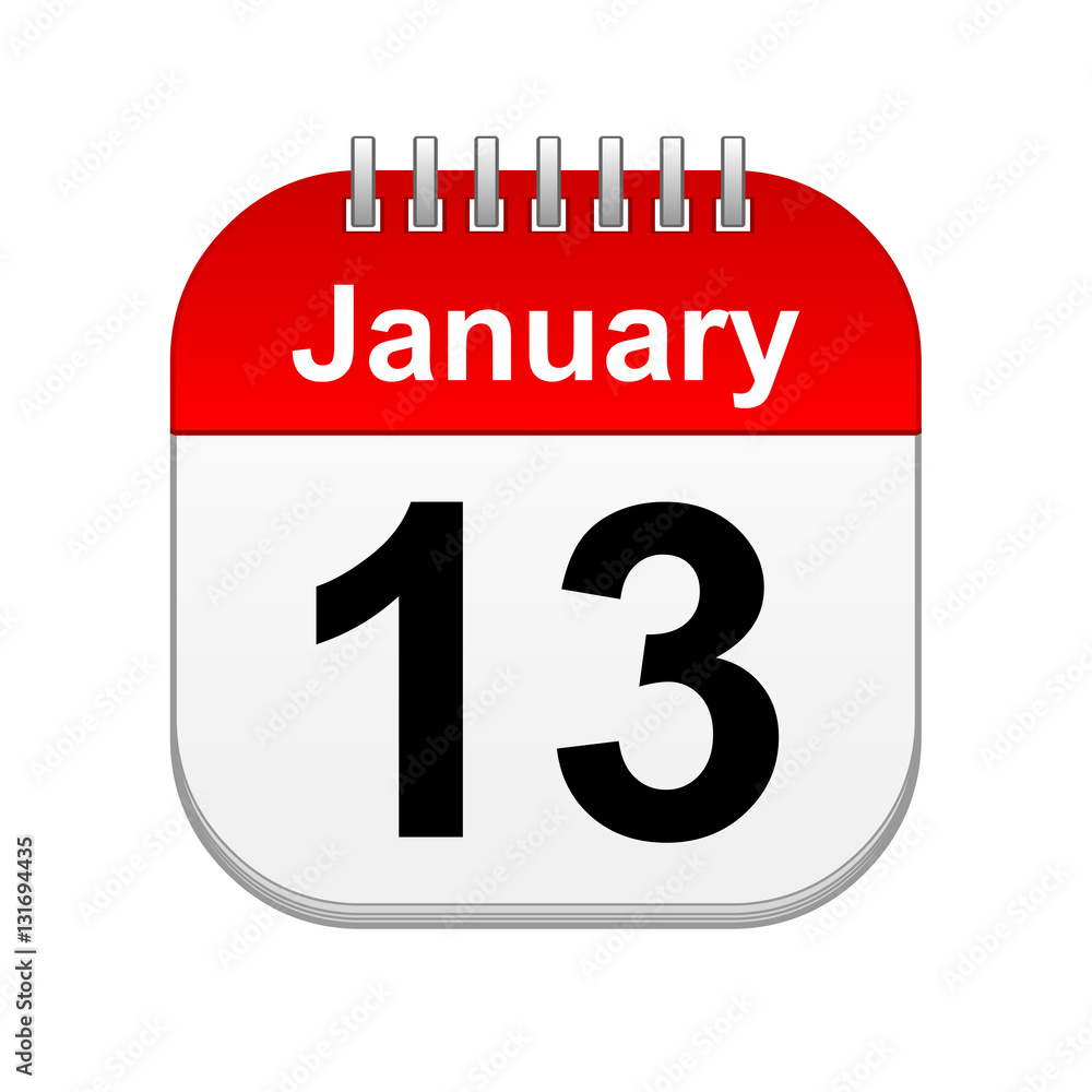 January 13 calendar icon January 13 calendar icon
