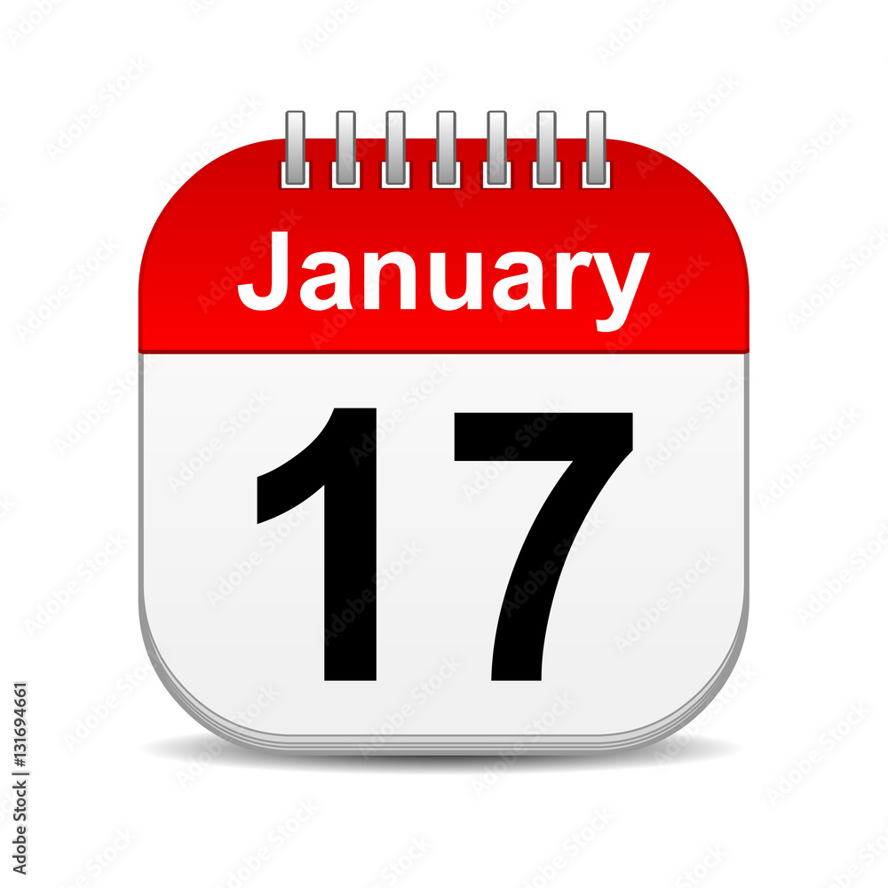 January 17 calendar icon January 17 calendar icon