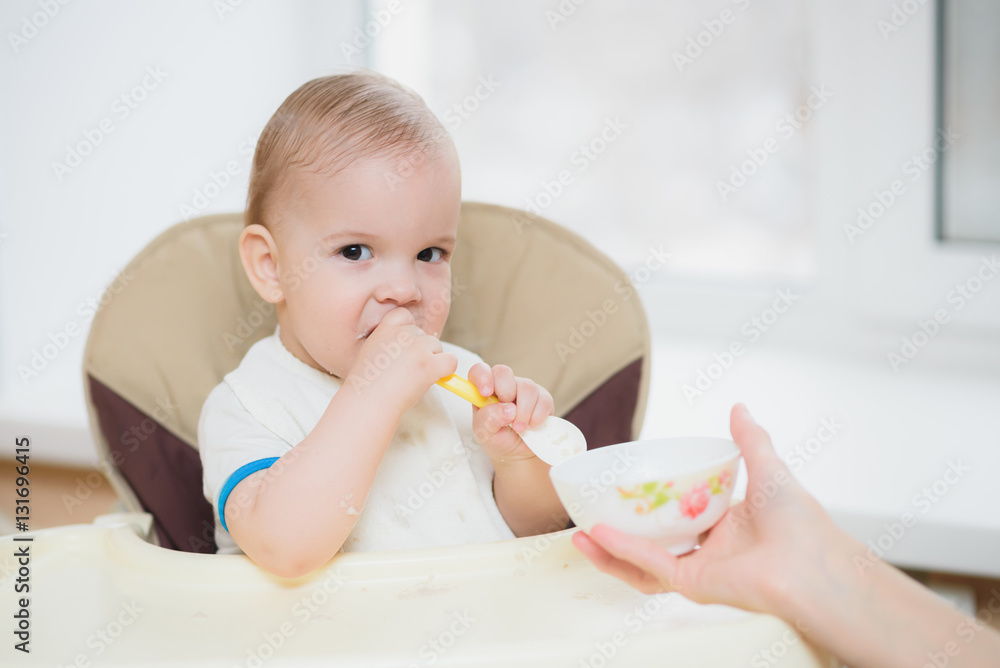 mother feeding her baby breast porridge day mother feeding her baby breast porridge day