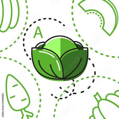 Healty food background representing