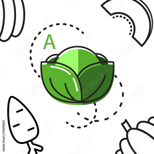 Healty food background representing