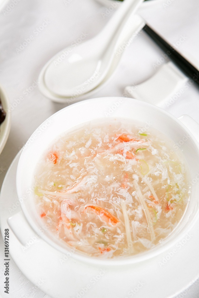 게살스프-gaesal soup, Crab meat soup, chinese food 게살스프-gaesal soup, Crab meat soup, chinese food
