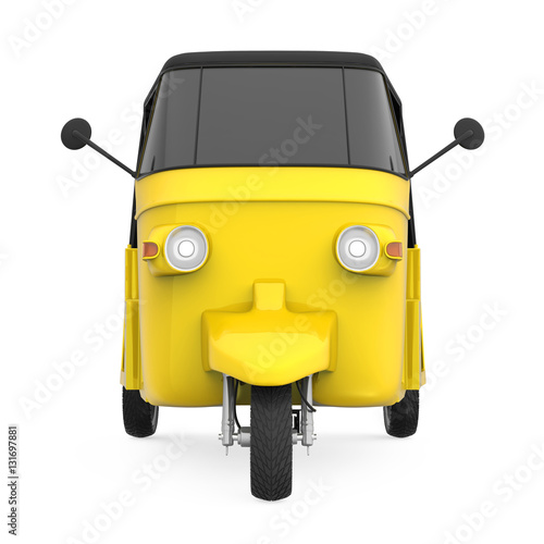 Yellow Auto Rickshaw photo